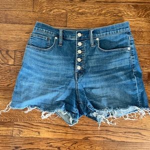 Madewell High Waisted Denim Shorts